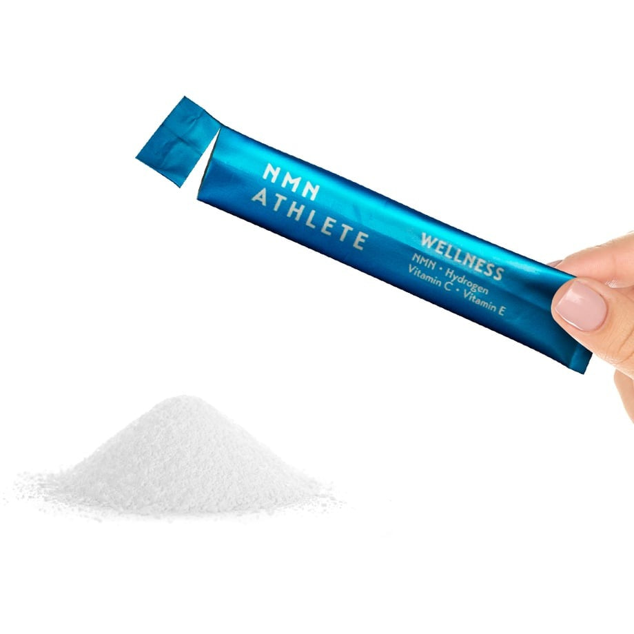 NMN ATHLETE WELLNESS POWDER(ウェルネスパウダー)|国産純度99.9%以上のNMN(ニコチンアミドモノヌクレオチド)摂取から始める体調管理・健康美容維持 - 水なしで飲める顆粒タイプ